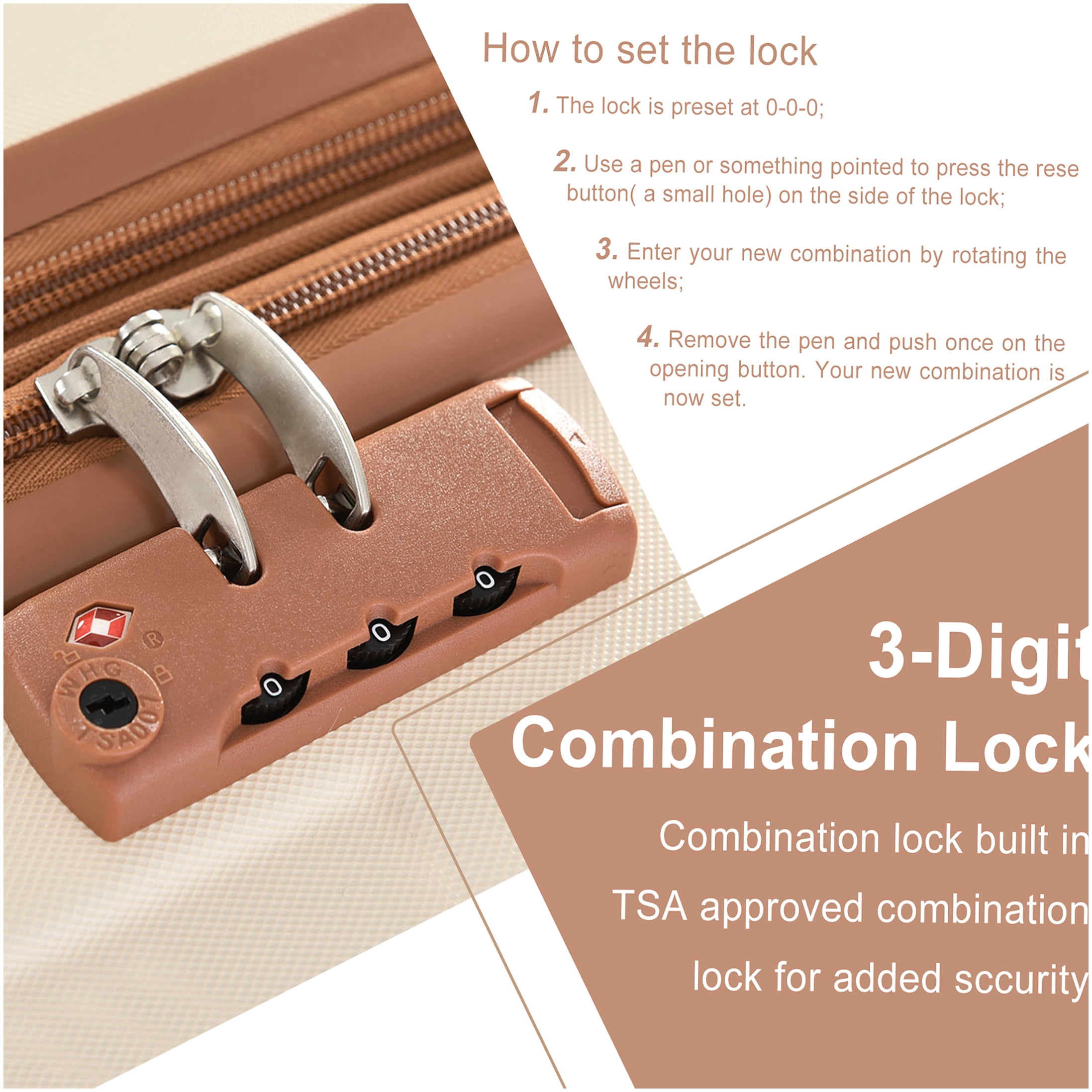 28-inch Expandable Hardshell Luggage with Double Wheels & TSA Lock, Lightweight ABS