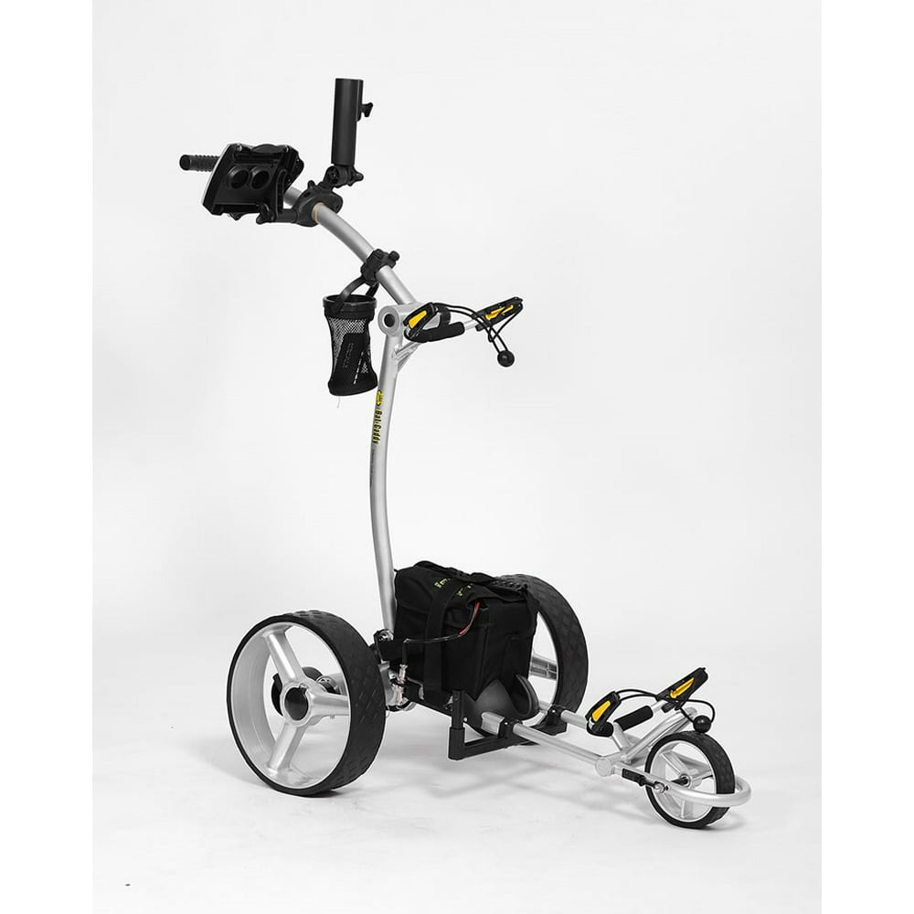 Bat Caddy X4R Electric Golf Bag Cart Silver w/ 20Ah Lithium Battery