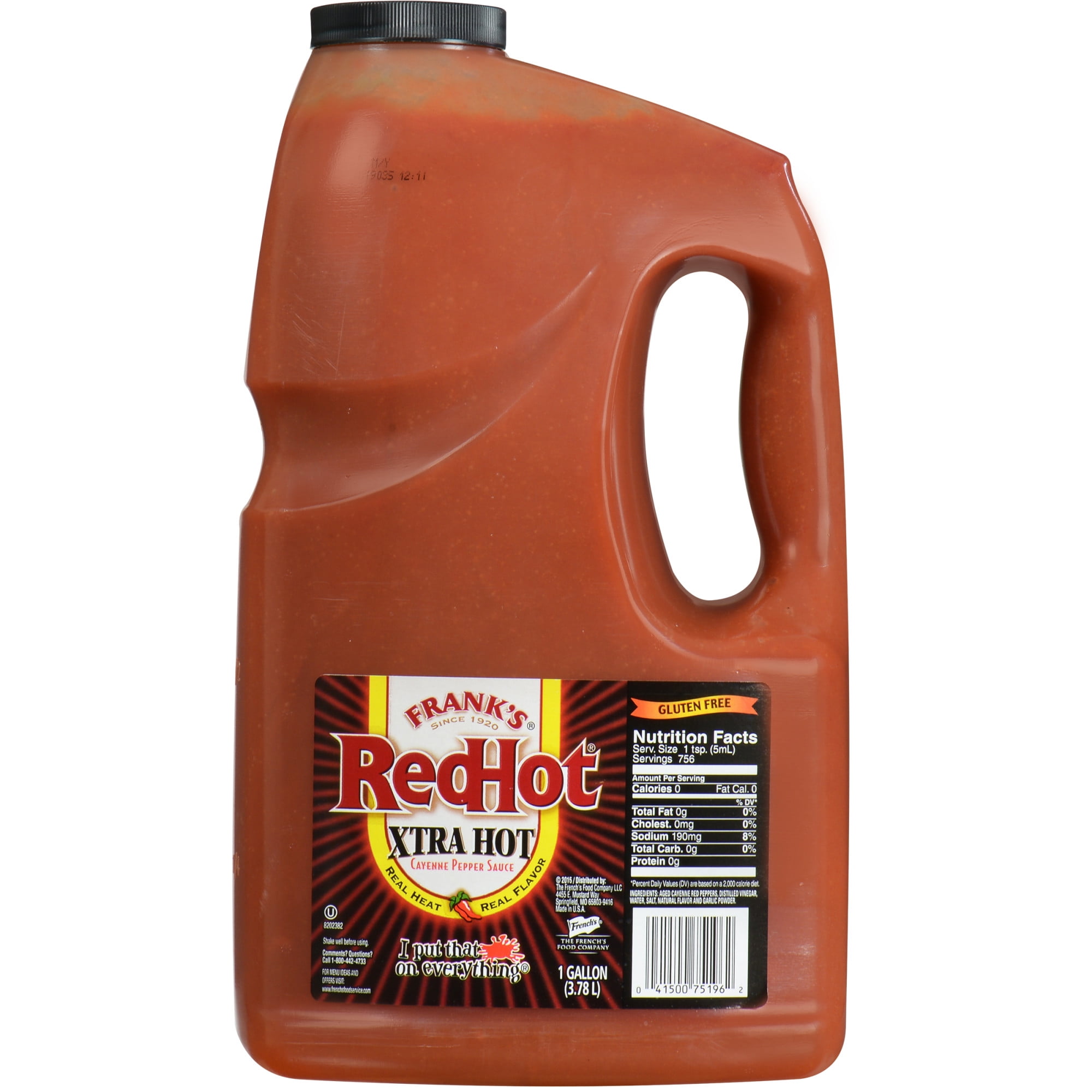 Frank's RedHot Xtra Hot Cayenne Pepper Sauce, 1 gal