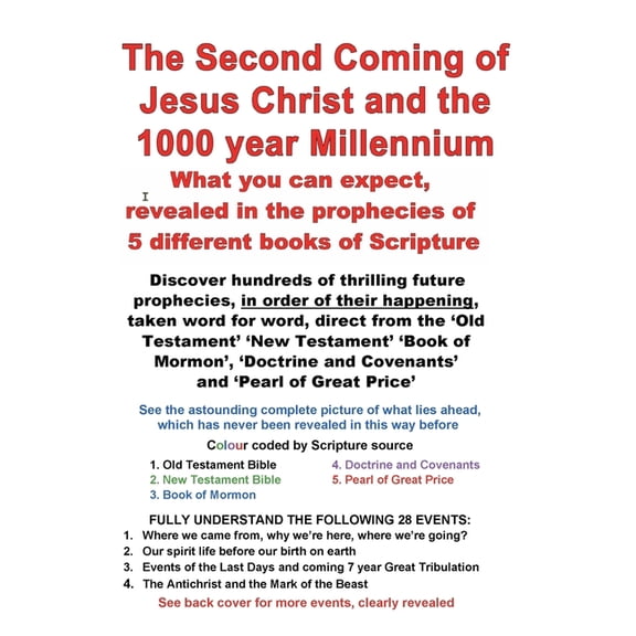 The Second Coming of Jesus and the 1000 year Millennium, (Paperback)