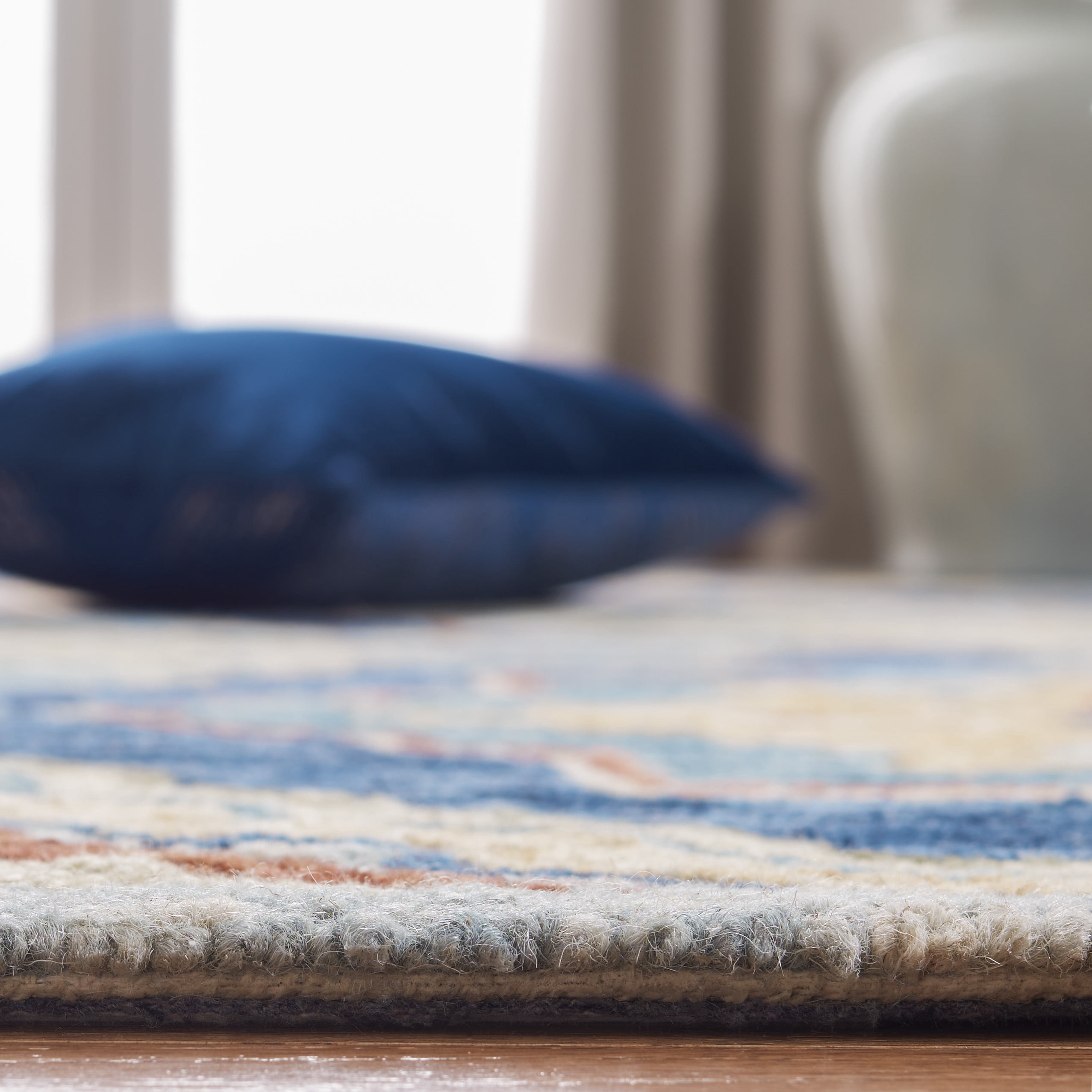 SAFAVIEH Suzani Eveleen Abstract Area Rug, Navy/Green, 9' x 12'