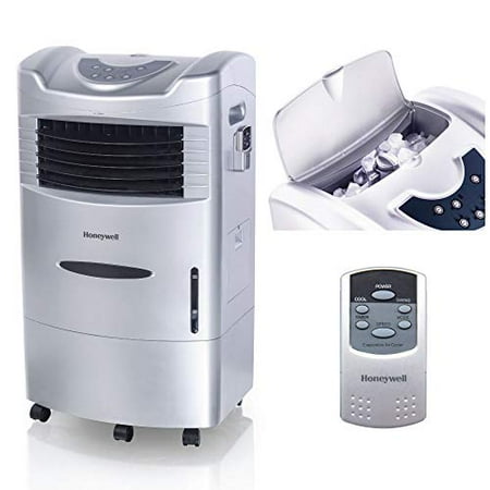 Honeywell 470 CFM Indoor Evaporative Air Cooler (Swamp Cooler) with Remote Control in White - White