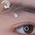 thumbnail image 5 of HOOUN Lip Piercing Moon Stainless Steel Nail Ring Eyebrow Fashion Women Jewelry gift-A, 5 of 9
