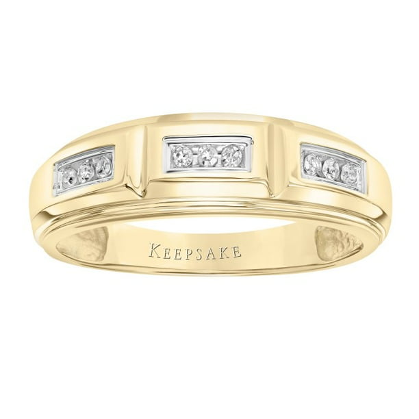 Keepsake 1/10ctw Certified Genuine (HI, I2) Diamond 14KT Yellow Gold