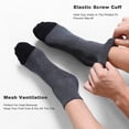 thumbnail image 3 of Men's Ankle Socks 6-Pack, Cushioned Athletic Running Socks with Arch Support, Breathable for Work & Sports, 3 of 5