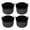 Black, variant on Silicone Bakeware Ramekins 4Pcs Set Great For Muffins Cupcakes Puddings