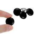 thumbnail image 4 of Uxcell 20Pcs Leather Covered Button Metal Round Sewing Buttons Black, 4 of 7