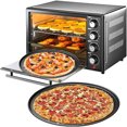 thumbnail image 4 of Pizza Tray, Pizza Set 2 Pieces, Non-Stick Pizza Baking Tray With Holes, Carbon Steel, Crispy Tray, Round, ∅ 32 Cm, 4 of 7