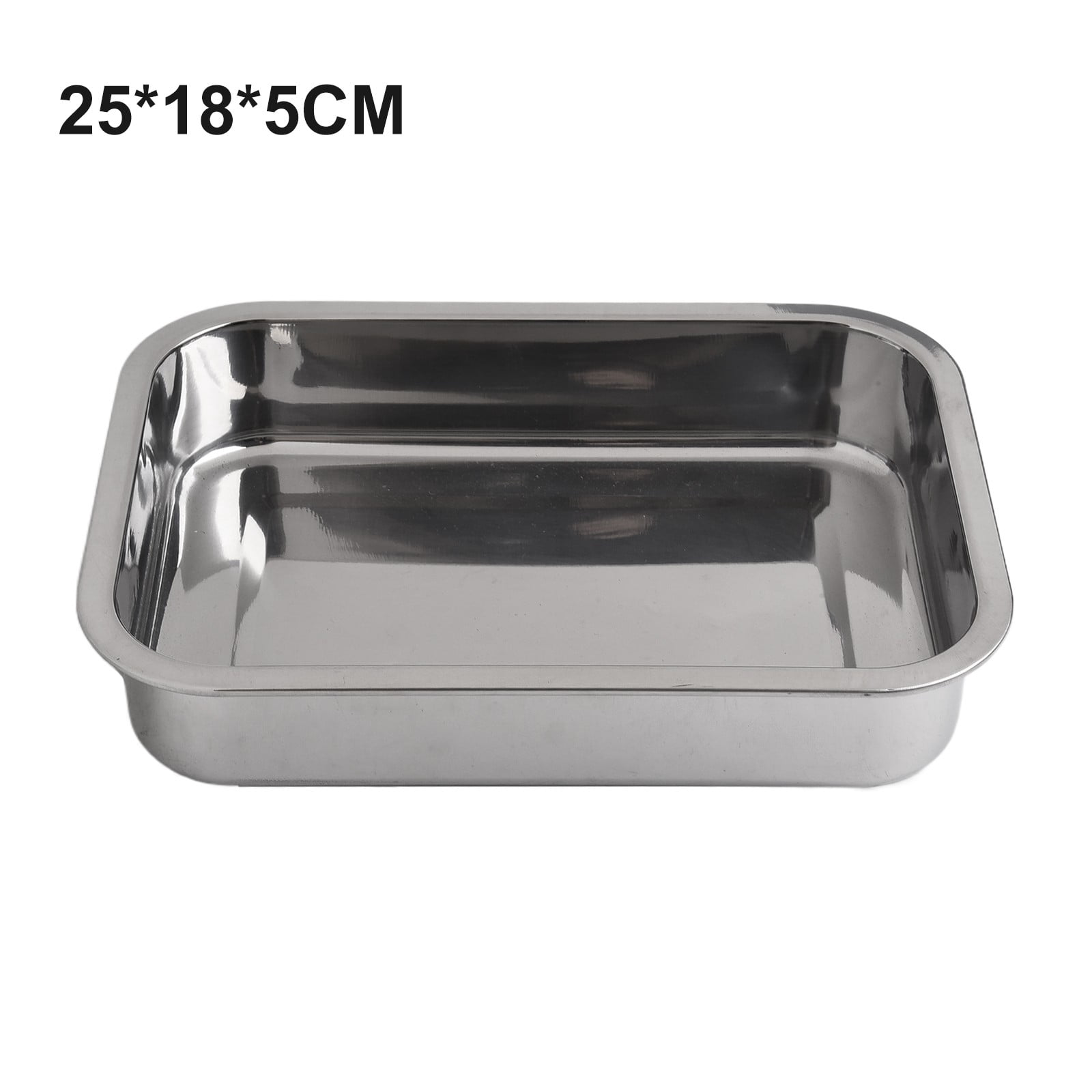 Plat à Rôtir Avec Grille En Acier Inoxydable - Plusieurs Tailles (de 25x18cm à 39x28cm) - Pour Four, Facile à Nettoyer - 13