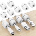 thumbnail image 1 of Hweilai 16 Pcs Cable Clips, Cable Management Self Adhesive Silicone Cord Organizer Clips for Desktop USB Charging Cable Power Cord Cable Mouse Wire PC Office Home, 1 of 5