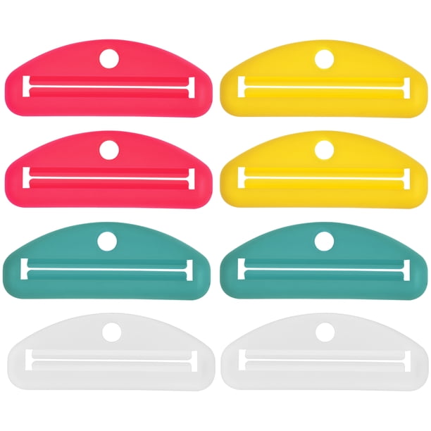 8 Uds exprimidores de tubo exprimidor Manual de tubo de pasta de dientes extrusor herramienta dispensadora de pasta de dientes portátil