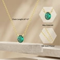 thumbnail image 5 of Birthstone Necklace for Women Emerald Necklace Diamond Necklaces for Mom Gift Ideas Gold Necklaces Birthday Gifts for Women Jewelry, 5 of 5