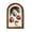 B, variant on FeiBiQiuBi 8 in Vintage Christmas Wooden Framed Sign, Arched Wood Wall Art Tabletop Decoration with Holiday Message, Freestanding and Hanging Christmas Sign for Indoor Home