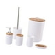 thumbnail image 4 of Juego de 6 accesorios de baño, cepillo de inodoro, práctico y moderno, soporte para cepillo de dientes. Redondo, 4 of 9