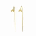 thumbnail image 1 of Pendientes largos con forma de luna y estrella y cadena para la oreja con cara delgada, elegantes pendientes de estilo coreano para mujer con borlas y forma de luna y estrella hueca, 1 of 6