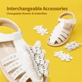 thumbnail image 3 of Sandalias Cerradas para Niñas DREAM PAIRS Blancas Talla 9 para Niños Pequeños, 3 of 7