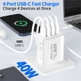 thumbnail image 5 of for iPhone 17 16 15 Charger Fast Charging 40W USB C Charger Block with 6FT USB C Charging Cable Cord for iPhone 17/Pro/Pro Max/17 Air, 16 15 14 13 12 11 Pro Max XS,iPad,Samsung Phone,Tablet, 5 of 6