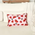 thumbnail image 5 of Strawberry Garden Embroidered Decorative Pillow, 5 of 7