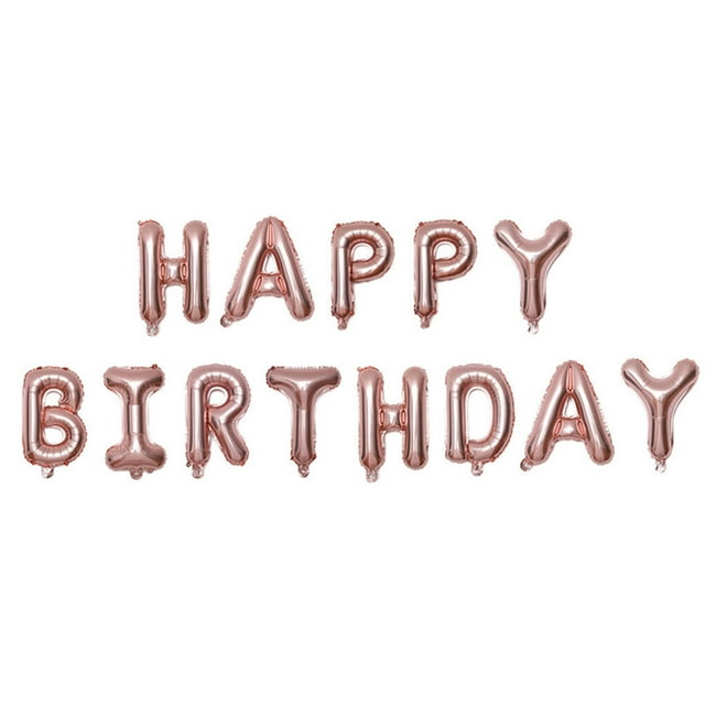 13pcs/Set 16 Inches Happy Birthday Aluminum Balloon Birthday Party Letters Balloon Decorations