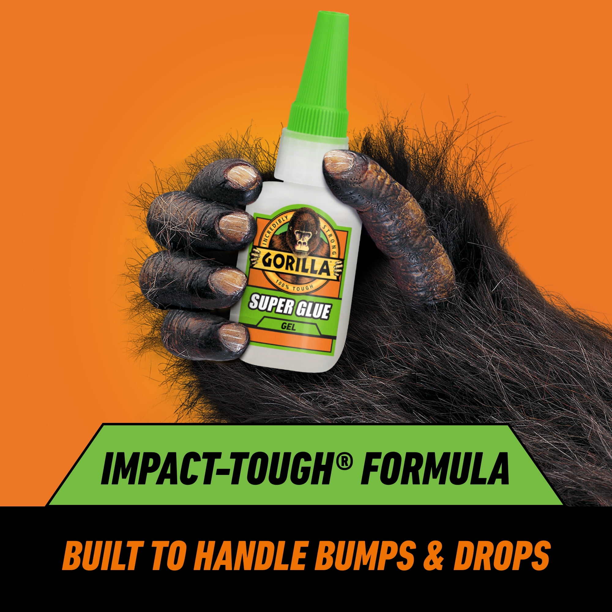 Pegamento instantáneo Gorilla Glue Super Glue Gel (15g) color transparente, paquete de 1 2