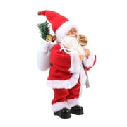 Dancing Christmas Santa Claus Electric Santaur Ornament Window Child Elder Cloth Red