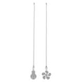 thumbnail image 1 of SHISUYAN 2Set Ceiling Fan Chains Extensions Silver Color 14.2x1.3x0.08in for Room Decorations and Shop Window Displays, 1 of 9
