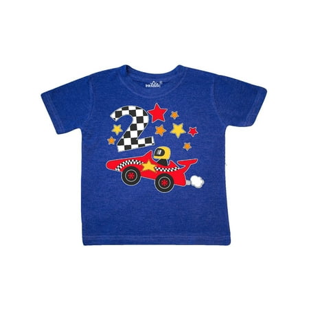 Happy 2nd Birthday red racing car Toddler T-Shirt