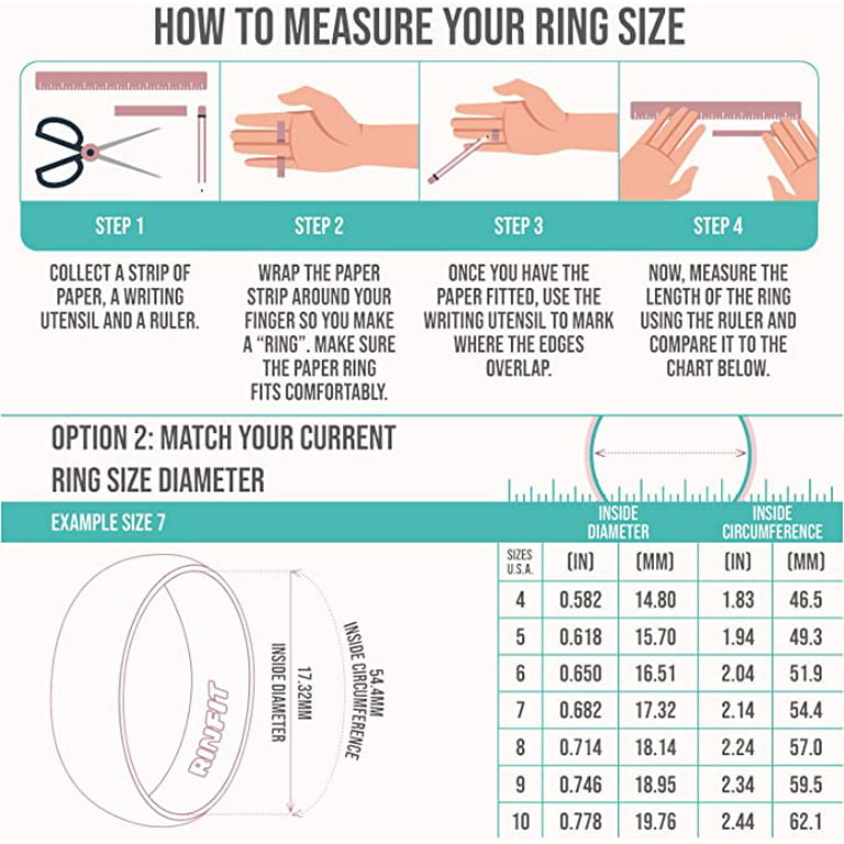 Rinfit Wedding Ring Protector for Working Out - Silicone Rubber Ring Cover  Protector – Set of two: 4mm and 9mm 
