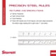 thumbnail image 2 of Regla Starrett C604R-12 de Acero Satinado 30 cm, 3/64" de Grosor, 2 of 8