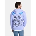 thumbnail image 3 of Sanrio, Men's & Big Men's Graphic Hoodie with Overshoulder Print, Hello Kitty, Sizes XS-5XL, 3 of 5