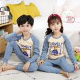 thumbnail image 1 of Conjunto de pijamas de invierno para niños y niñas, ropa de dormir de algodón con animales, para el hogar, de 4, 6, 8, 10 y 12 años, 1 of 4