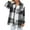 501_Black, variant on Jxximdong Fashion Coat for Women, Plush Coat Long Sleeve Plaid with Pocket Loose Coat, Women's Coats Black
