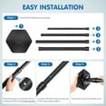 thumbnail image 2 of EIMELI Golf Travel Bag Support Rod Aluminum Alloy Telescopic Golf Travel Cover Support System Adjustable Golf Travel Bag Support Pole Portable Golf Club Support Protector with Storage Bag, 2 of 9