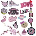 thumbnail image 1 of lote De 16 Parches Thermocollants Brods Sur Le Thme De La Rose, Parches Thermocollants Auto-adhsifs Brods Pour Vtements, Sac Dos, Vestes, Jeans, Cha, 1 of 4