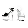 thumbnail image 4 of Ellie Shoes 7" Heel Clear Bottom Sandal 711-Flirt-C, 4 of 5
