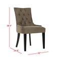 thumbnail image 4 of SAFAVIEH Abby 19''H Tufted Side Chair, Grey/Silver Nail Head, Set of 2, 4 of 9