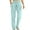 Sky Blue, variant on LLYwey Comfortable Pants For Women Elastic Waist Women Fashion Solid Pocket Zipper Casual Sports Sweatpants Full Length Pants Stretch Pants Female Long Pant Style H1627 Sky Blue 3XL