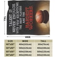 thumbnail image 3 of Basketball Blanket Sports Ball Throw Blanket for Girls Boys Fans Cool Space Plush Flannel Fleece Throws Warm Fuzzy Cozy Lightweight Shooting Blankets for Sofa Bed Gifts for Kids Men Women 60"x50", 3 of 5