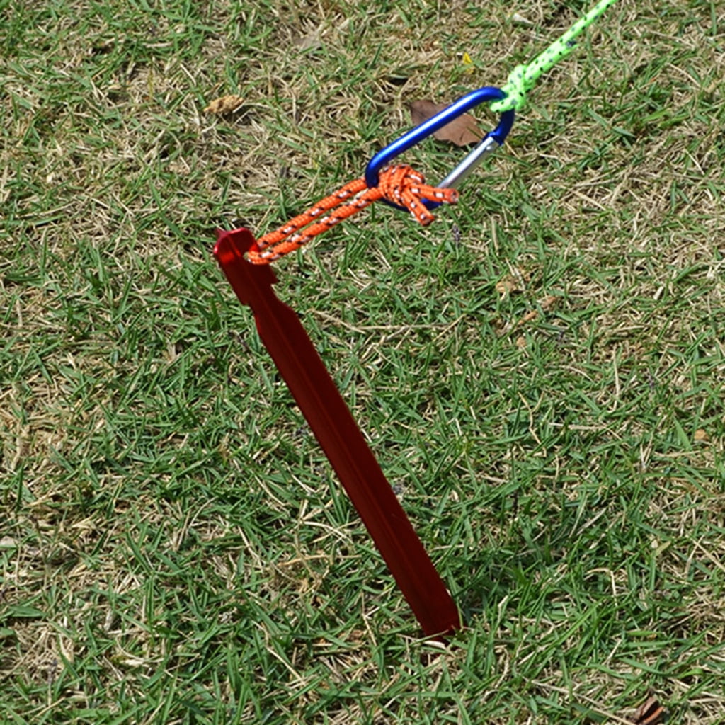 Oasiva Reliable Aluminum Alloy Tent Stakes Must Have Camping Accessories for Stability & Easy Assembly and Easy Camping Set