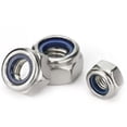 thumbnail image 2 of Tuercas De Seguridad Con Inserción De Nailon M10, Tuercas De Seguridad De Nailon M10-1,5, Tuercas De Seguridad 18-8 De Acero Inoxidable 304, Paquete De 10, 2 of 5