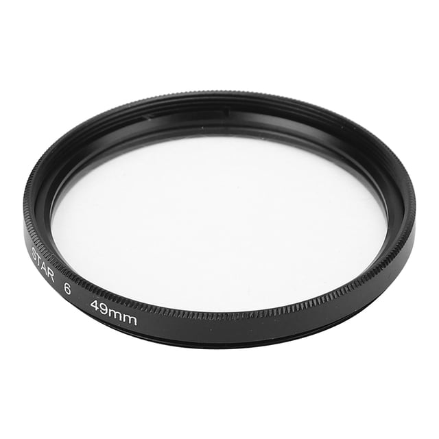 Bindpo Star Filter, Junestar Star Filter 49mm Accesorio para cámara para Canon Lente 6 Line Starlight Night Shot para cámaras SLR con un diámetro de 49 mm/1.9in Ecomeon no