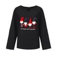 thumbnail image 3 of OKBOP Party Tops for Women,Fashion Christmas Loose Long Sleeve V-Neck Casual T-Shirt Women'S Blouses Birthday Girl Shirt, 3 of 6