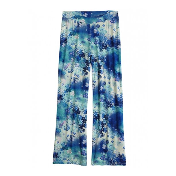 Pantalones informales con estampado colorido de Justice Girls, azul, 14 Justice Salón