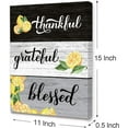 thumbnail image 2 of Modern Rustic Grateful Thankful Blessed Lemon Sign Wall Art Unframed Canvas,Lemon Home Decor Canvas Print Wall Art Ready to Hang for Home Farmhouse Kitchen Dining Living Room Wall Decor, 2 of 3