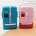 thumbnail image 4 of 1:18 Mini Simulation Mini Double Door Refrigerator Decoration Children Play House Toys,cherry Red, 4 of 5