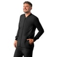 thumbnail image 6 of Adar Addition Scrubs for Men - Zippered Bomber Scrub Jacket - A6206 - Silver Gray - XS, 6 of 8