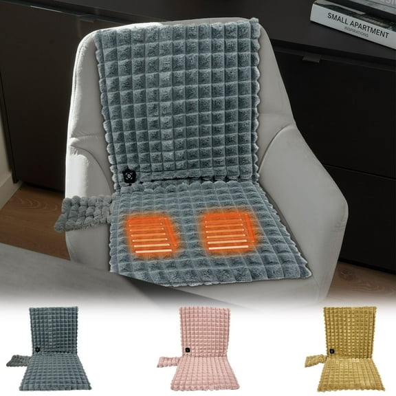 USB Heating Seat Cushion | Portable Plush Heated Chair Pad for Office Home Car Outdoor | Adjustable Heat Settings | 12V USB-Powered | Soft Fabric | Compact Design | 1 Pack