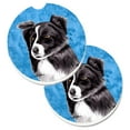 thumbnail image 1 of Blue Border Collie Set of 2 Cup Holder Car Coaster, 1 of 1