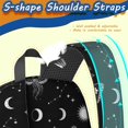 thumbnail image 5 of Butterfly and Sun Gothic Pattern 17" School Backpacks for Teens,Waterproof Oxford Fabric,S-Shape Padded Straps for School,Travel,Hiking,Camping, 5 of 6