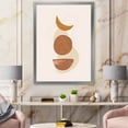thumbnail image 3 of Designart 'Sun and Moon Shapes In Retro Terracotta Tones IV' Modern Framed Art Print, 3 of 4